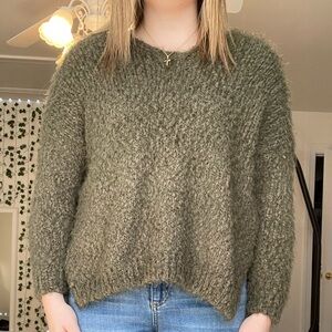 Cozy Olive Green Sweater